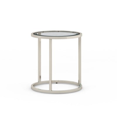 Glass ROUND SIDE TABLE
