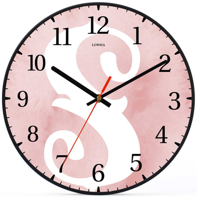 Wall Clock Decorative S pink Battery Operated -LWHSWC30B-C100 (6622834557024)