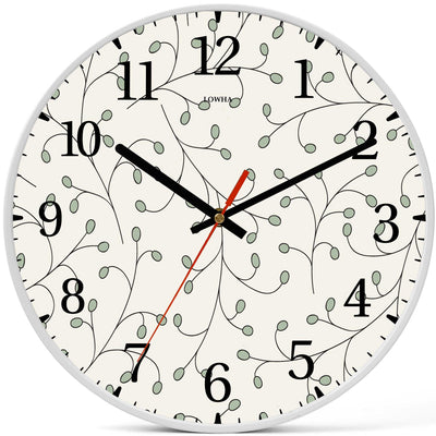 Wall Clock Decorative small green Battery Operated -LWHSWC30W-C103 (6622834655328)