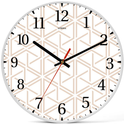 Wall Clock Decorative rose gold lines Battery Operated -LWHSWC30W-C111 (6622834917472)