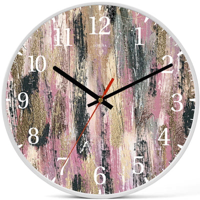 Wall Clock Decorative pink gold Battery Operated -LWHSWC30W-C144 (6622836031584)
