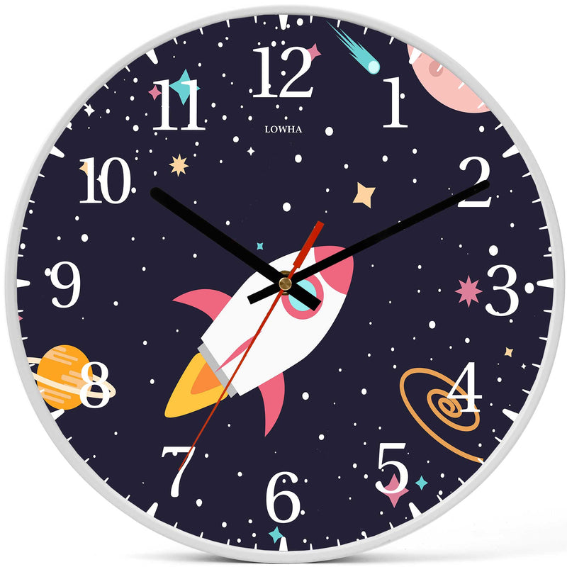 Wall Clock Decorative outer spaceship Battery Operated -LWHSWC30W-C161 (6622836588640)