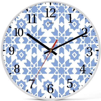 Wall Clock Decorative moroccan blurs Battery Operated -LWHSWC30W-C179 (6622837178464)