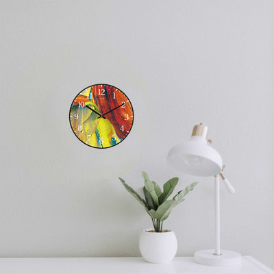 Wall Clock Decorative yellow paint Battery Operated -LWHSWC30B-C18 (6622831837280)