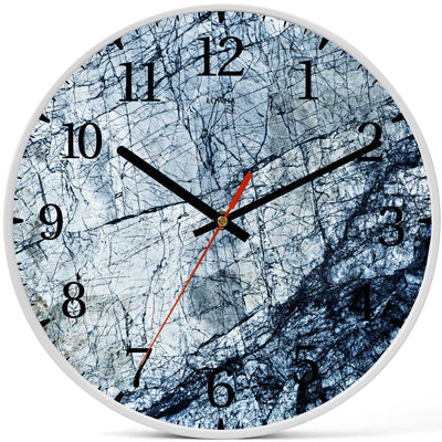 Wall Clock Decorative Marble dark blue Battery Operated -LWHSWC30W-C203 (6622837833824)