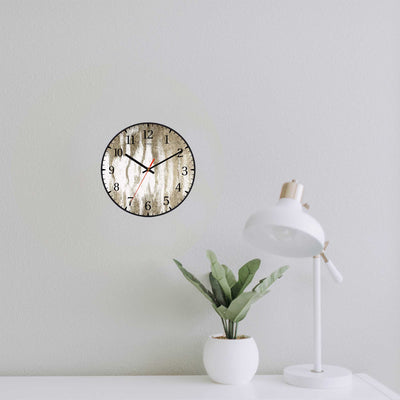 Wall Clock Decorative wood brown Battery Operated -LWHSWC30B-C23 (6622832001120)