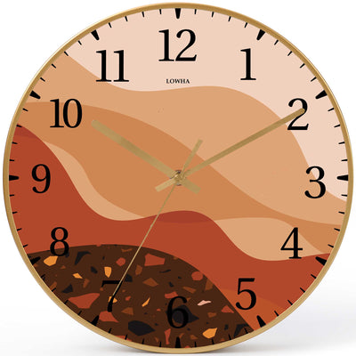 Wall Clock Decorative landscape Battery Operated -LWHSWC30G-C242 (6622839144544)