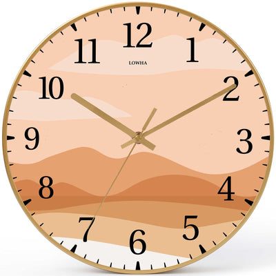 Wall Clock Decorative landscape Battery Operated -LWHSWC30G-C243 (6622839177312)