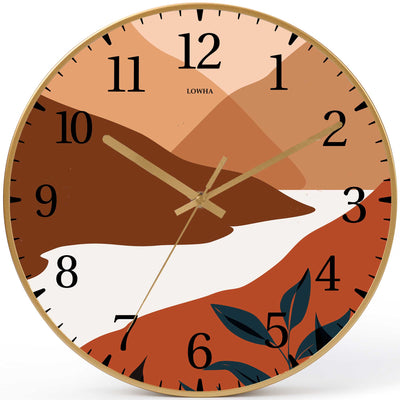 Wall Clock Decorative landscape Battery Operated -LWHSWC30G-C245 (6622839242848)