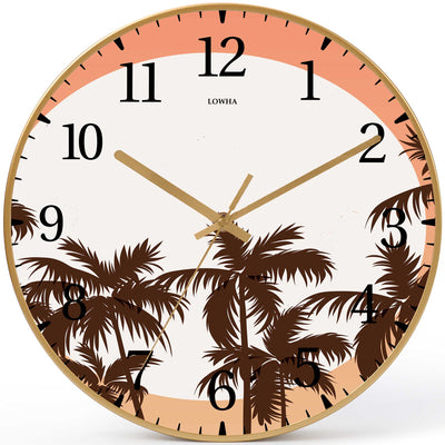 Wall Clock Decorative landscape Battery Operated -LWHSWC30G-C247 (6622839308384)