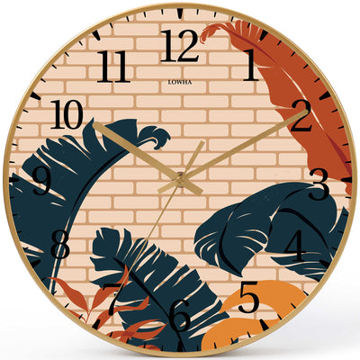 Wall Clock Decorative landscape Battery Operated -LWHSWC30G-C250 (6622839373920)