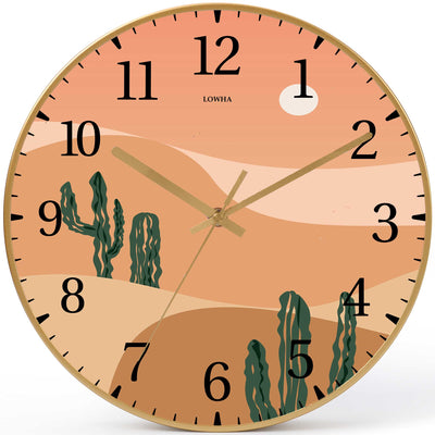 Wall Clock Decorative landscape Battery Operated -LWHSWC30G-C251 (6622839406688)