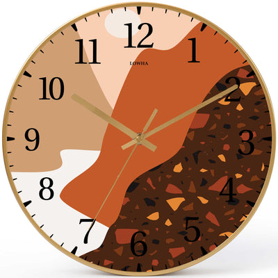 Wall Clock Decorative landscape Battery Operated -LWHSWC30G-C253 (6622839472224)