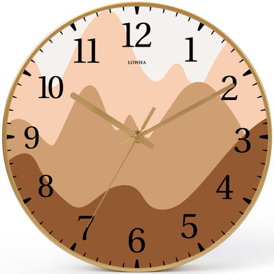 Wall Clock Decorative landscape Battery Operated -LWHSWC30G-C255 (6622839537760)
