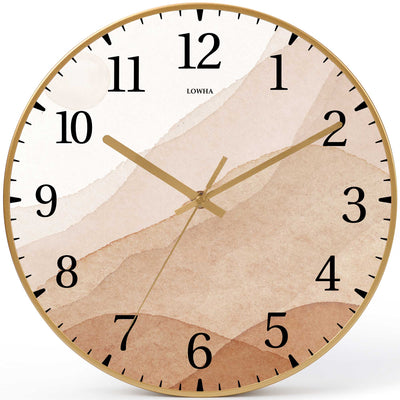 Wall Clock Decorative landscape Battery Operated -LWHSWC30G-C261 (6622839734368)