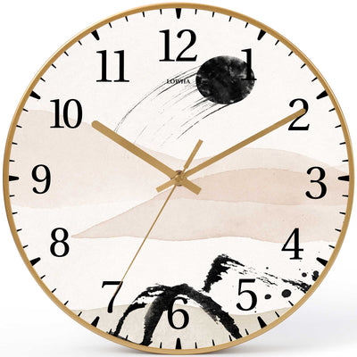 Wall Clock Decorative landscape Battery Operated -LWHSWC30G-C263 (6622839799904)