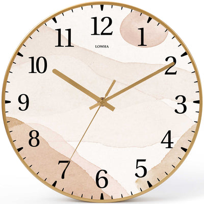 Wall Clock Decorative landscape Battery Operated -LWHSWC30G-C268 (6622839963744)