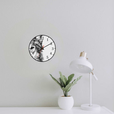 Wall Clock Decorative wolf Battery Operated -LWHSWC30B-C26 (6622832099424)