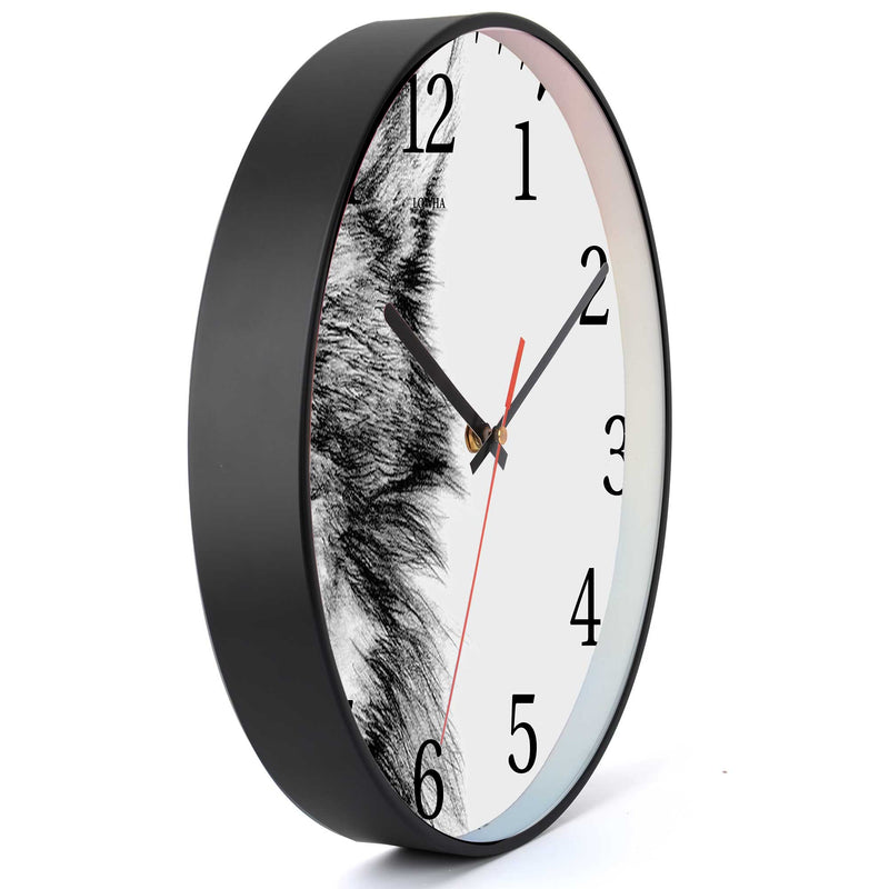 Wall Clock Decorative wolf Battery Operated -LWHSWC30B-C26 (6622832099424)