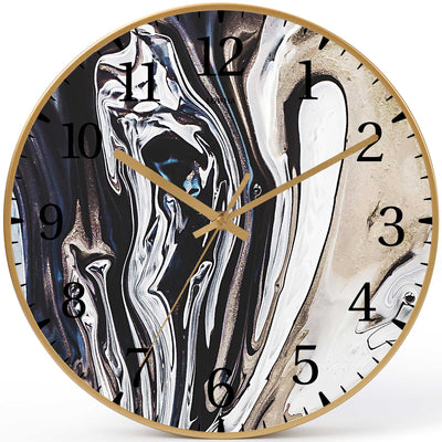 Wall Clock Decorative Ink liquied Battery Operated -LWHSWC30G-C276 (6622840258656)