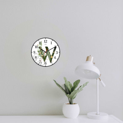 Wall Clock Decorative W letter Battery Operated -LWHSWC30B-C27 (6622832132192)