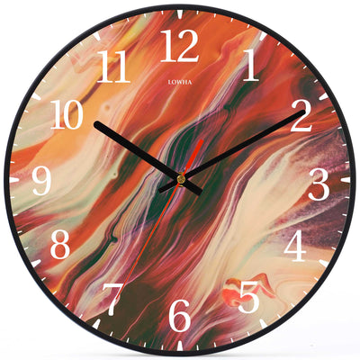 Wall Clock Decorative fire paint Battery Operated -LWHSWC30B-C309 (6622841536608)