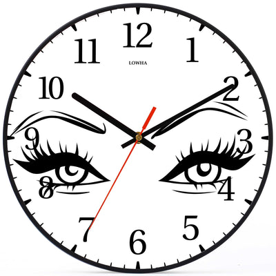 Wall Clock Decorative eyes Battery Operated -LWHSWC30B-C311 (6622841569376)