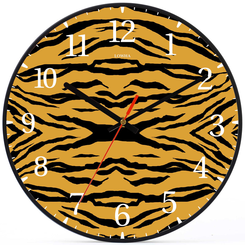 Wall Clock Decorative Tiger skin Battery Operated -LWHSWC30B-C315 (6622841700448)