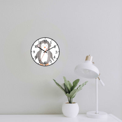 Wall Clock Decorative Cute pinguin Battery Operated -LWHSWC30B-C328 (6622842126432)