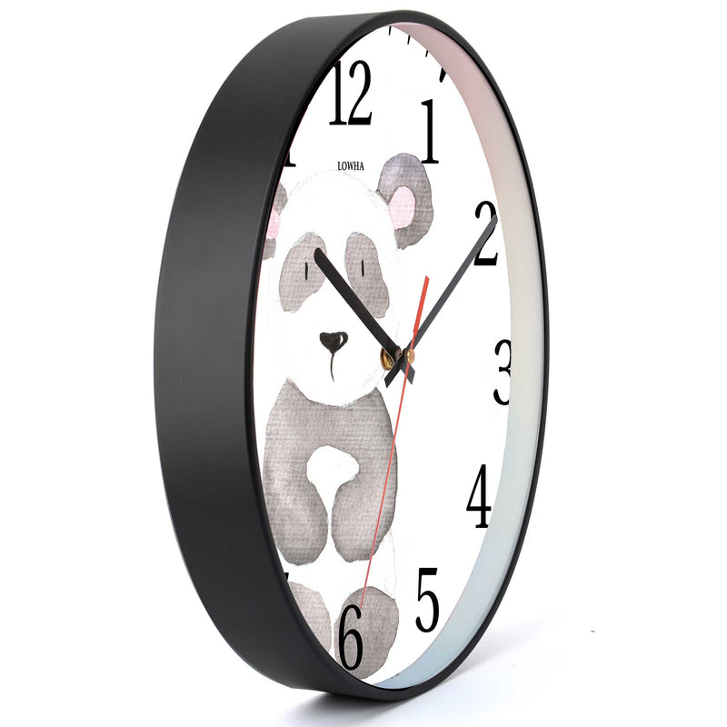 Wall Clock Decorative cute panda Battery Operated -LWHSWC30B-C329 (6622842159200)
