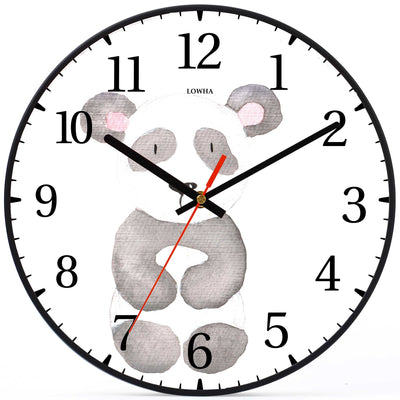 Wall Clock Decorative cute panda Battery Operated -LWHSWC30B-C329 (6622842159200)