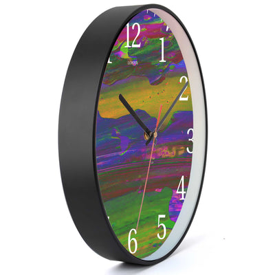 Wall Clock Decorative colors pint Battery Operated -LWHSWC30B-C334 (6622842323040)