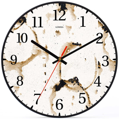 Wall Clock Decorative coffee marks mix Battery Operated -LWHSWC30B-C335 (6622842355808)