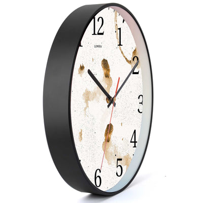 Wall Clock Decorative coffee marks large Battery Operated -LWHSWC30B-C336 (6622842388576)
