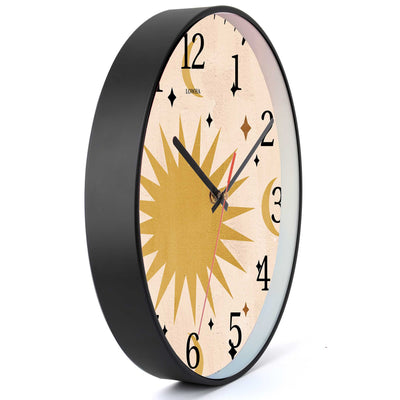 Wall Clock Decorative Sun moons Battery Operated -LWHSWC30B-C343 (6622842617952)