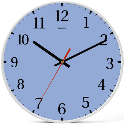 Wall Clock Decorative blue Battery Operated -LWHSWC30W-C374 (6622843502688)