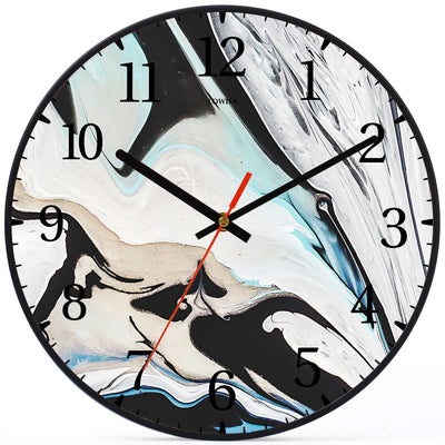Wall Clock Decorative water ink Battery Operated -LWHSWC30B-C38 (6622832492640)