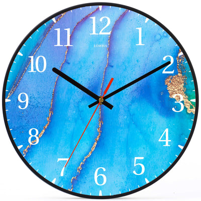 Wall Clock Decorative water gold Battery Operated -LWHSWC30B-C42 (6622832623712)
