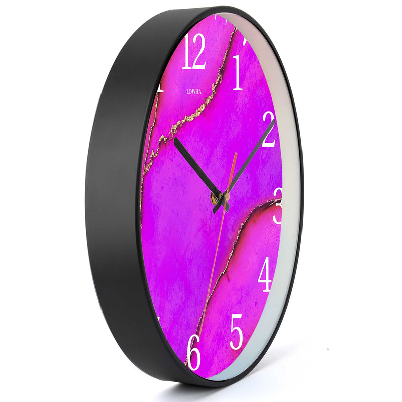 Wall Clock Decorative Water pink golden Battery Operated -LWHSWC30B-C45 (6622832722016)