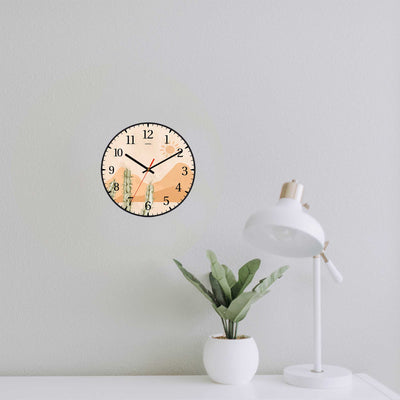 Wall Clock Decorative watercolor sunny Battery Operated -LWHSWC30B-C55 (6622833049696)