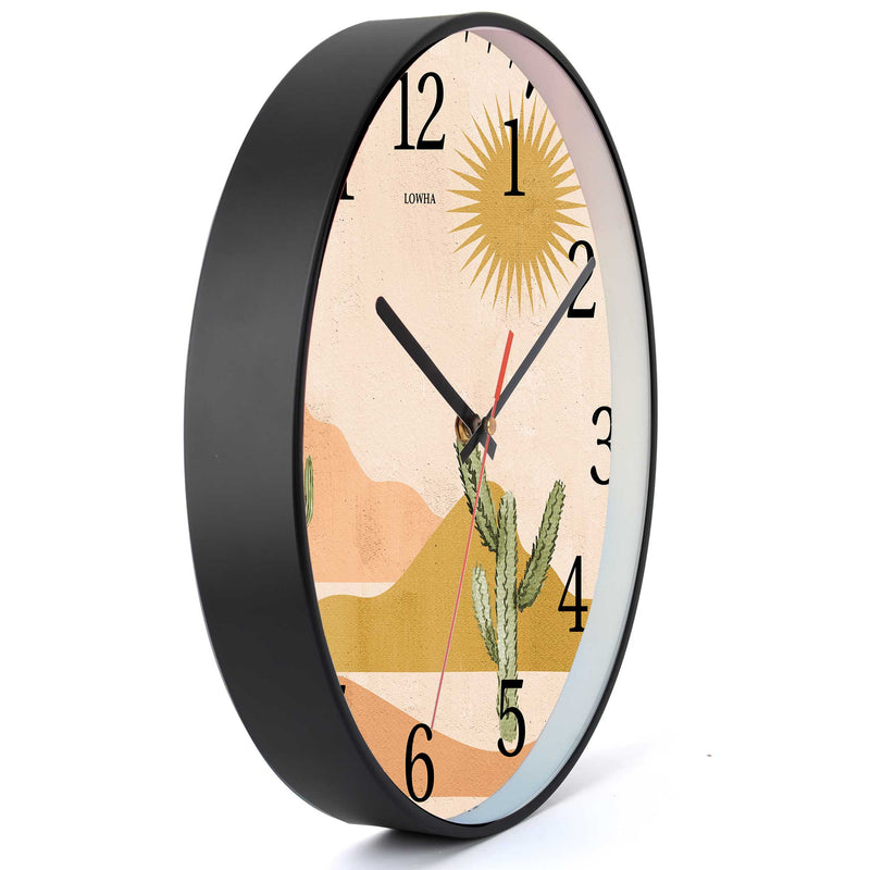 Wall Clock Decorative watercolor Desert Battery Operated -LWHSWC30B-C56 (6622833082464)