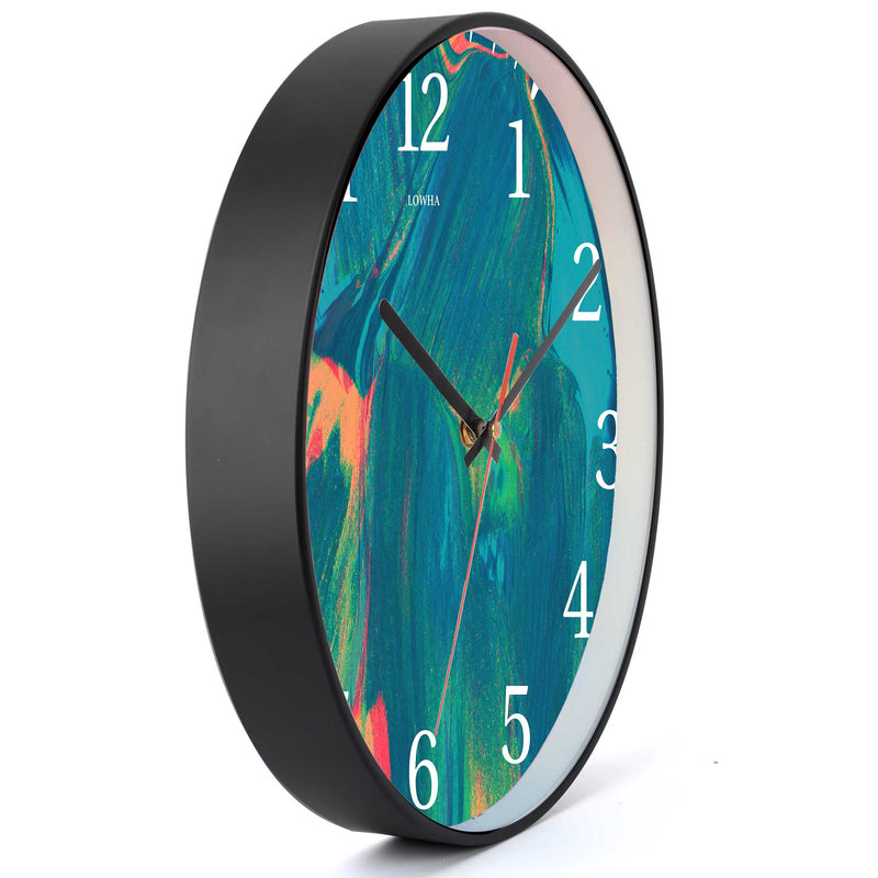 Wall Clock Decorative color brush Battery Operated -LWHSWC30B-C64 (6622833344608)