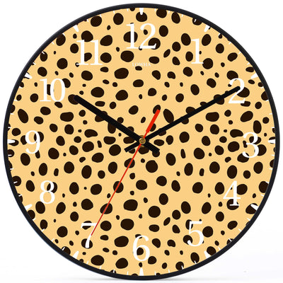 Wall Clock Decorative tiger skin yellow Battery Operated -LWHSWC30B-C81 (6622833901664)