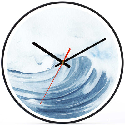 Wall Clock Decorative Long ocean wave Battery Operated -LWHSWC30B-C8 (6622831476832)