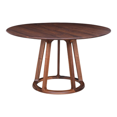 Aldo Round Dining Table Walnut - Al Rugaib Furniture (4583166115936)