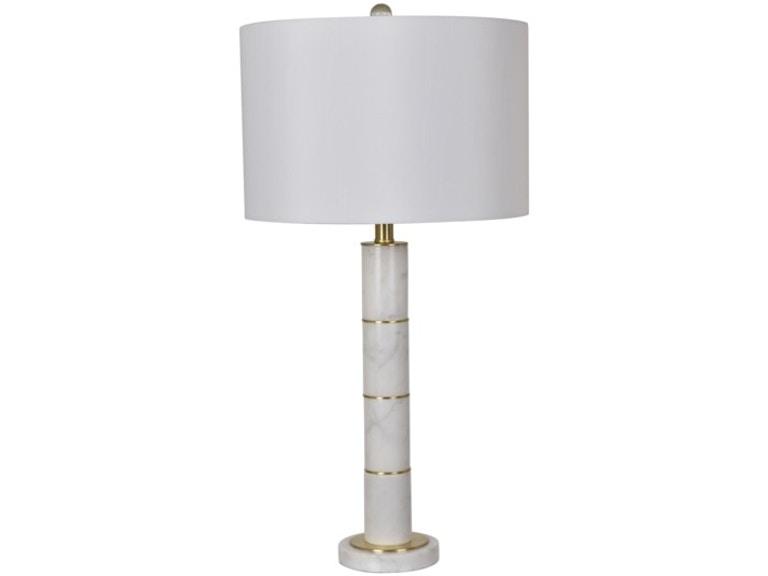 Marble Column Table Lamp - Al Rugaib Furniture (4462463877216)