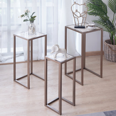 Brass Long Table Set of 3 (6572340871264)