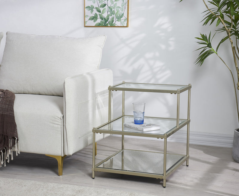 Champagne 2 Level Side table (6623529730144)