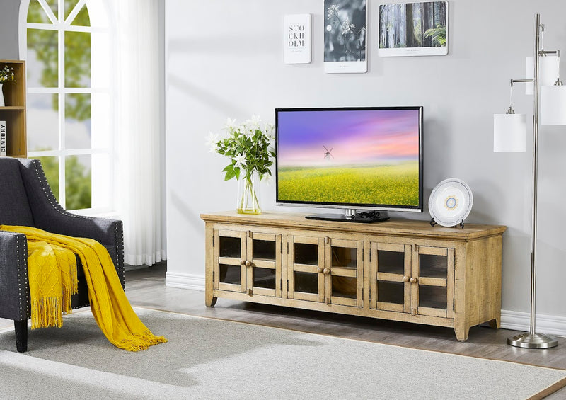 Natural TV Cabinet-6 doors (6643353649248)