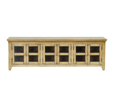 Natural TV Cabinet-6 doors (6643353649248)
